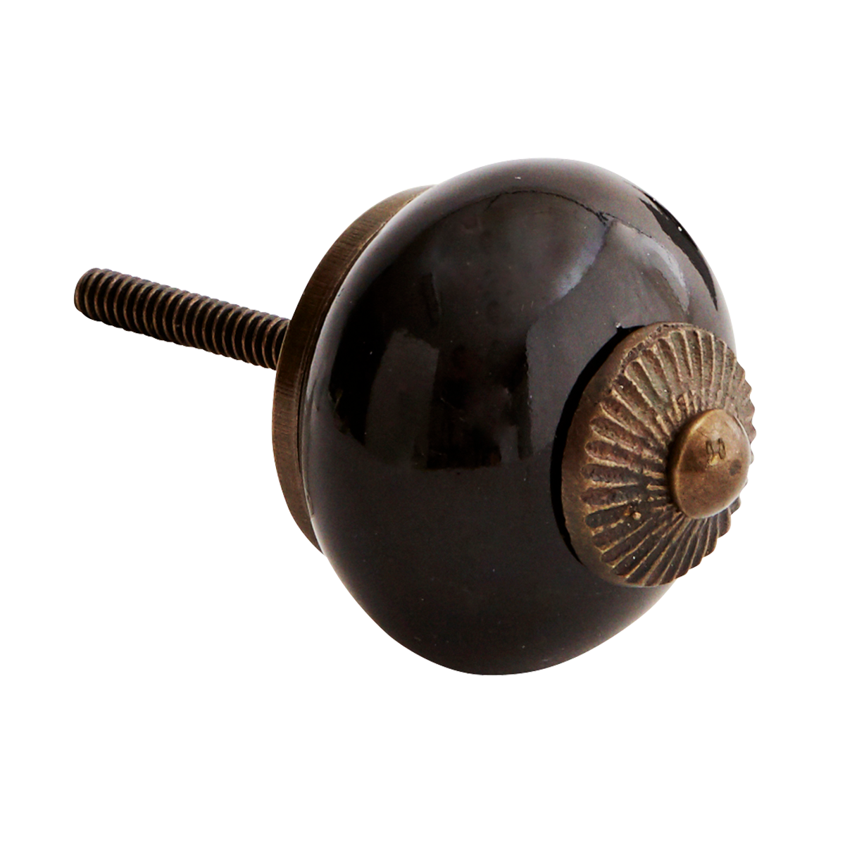 Handmade stoneware doorknob