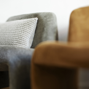 Quilted velvet cushion cover