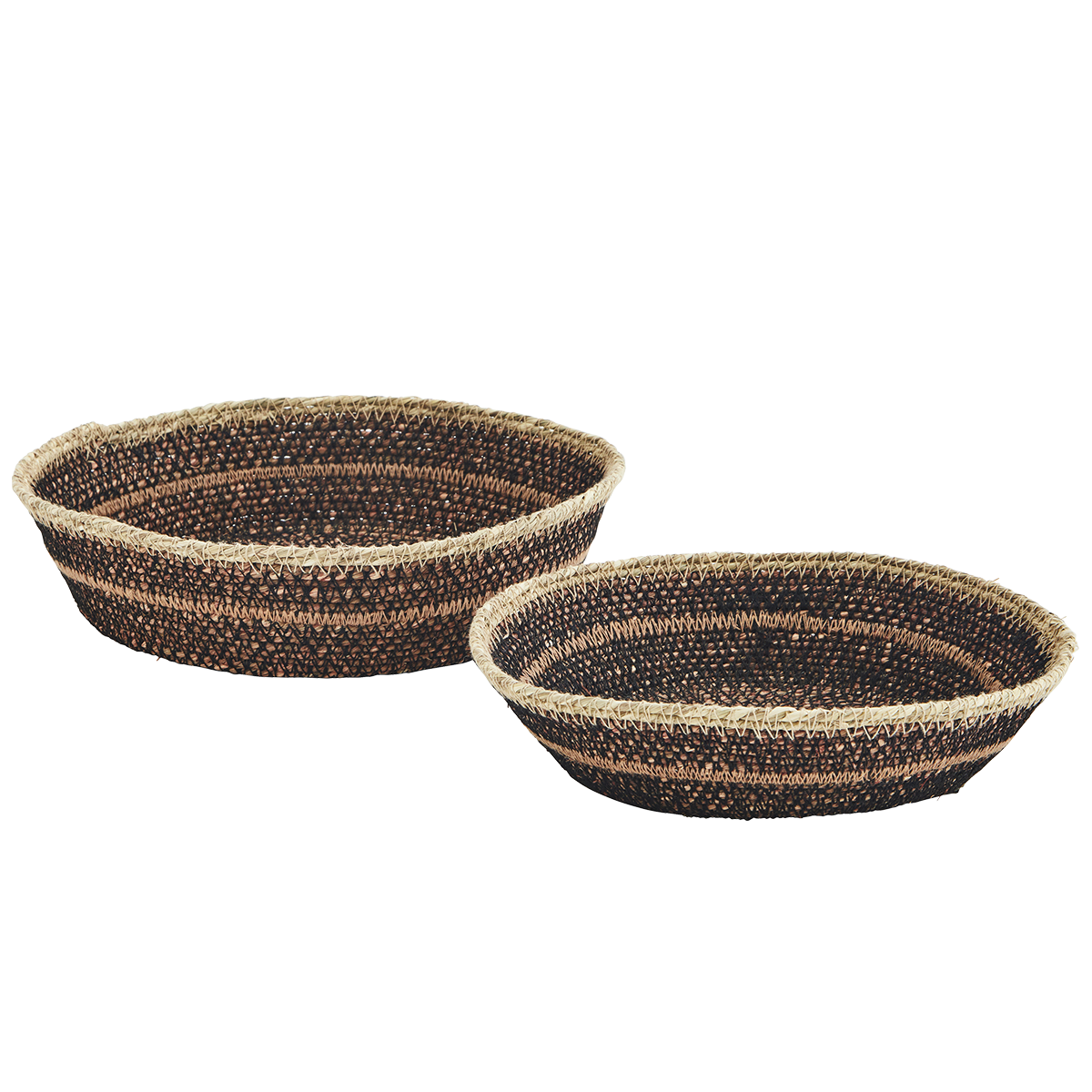 Seagrass trays w/ stitching