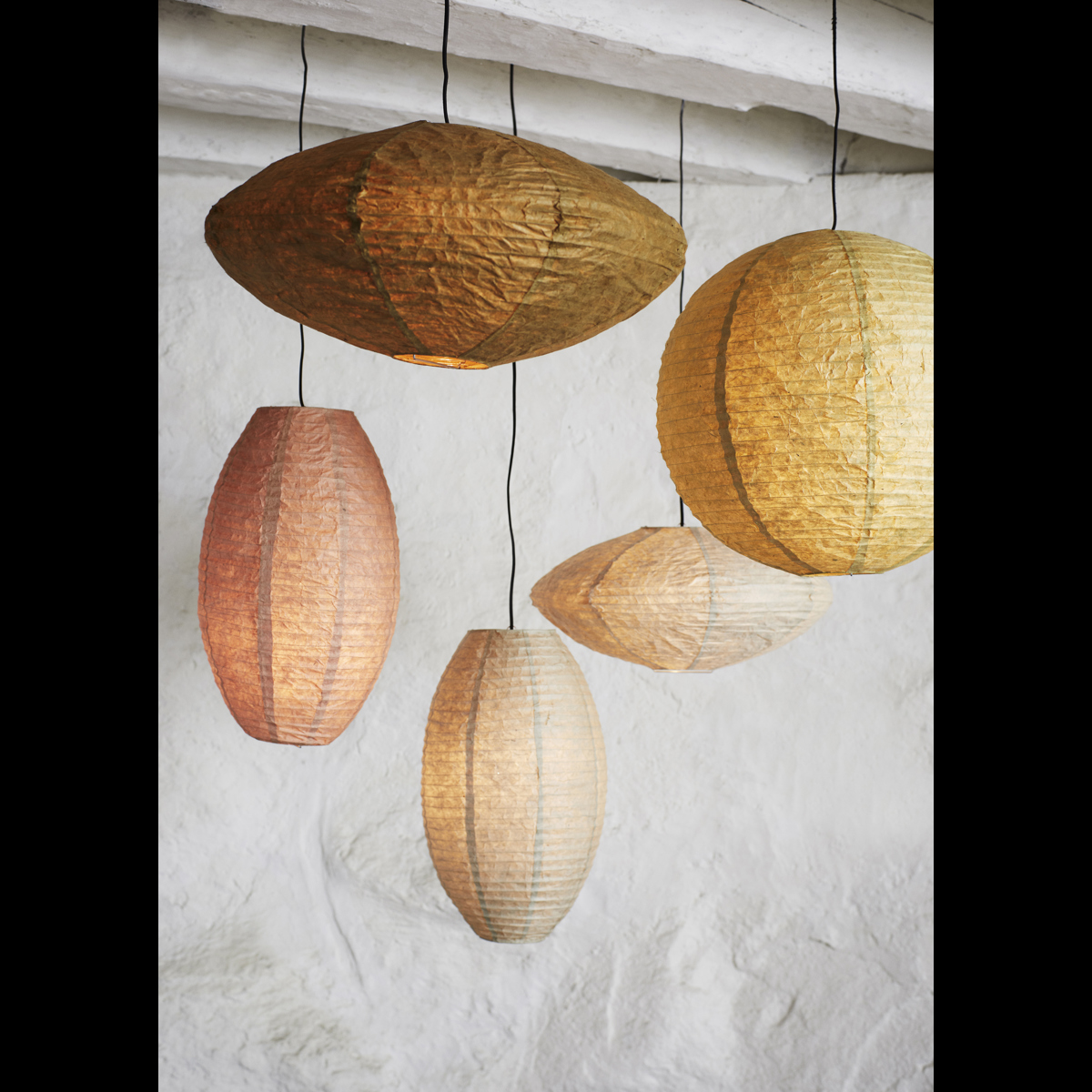 Handmade paper lamp shade