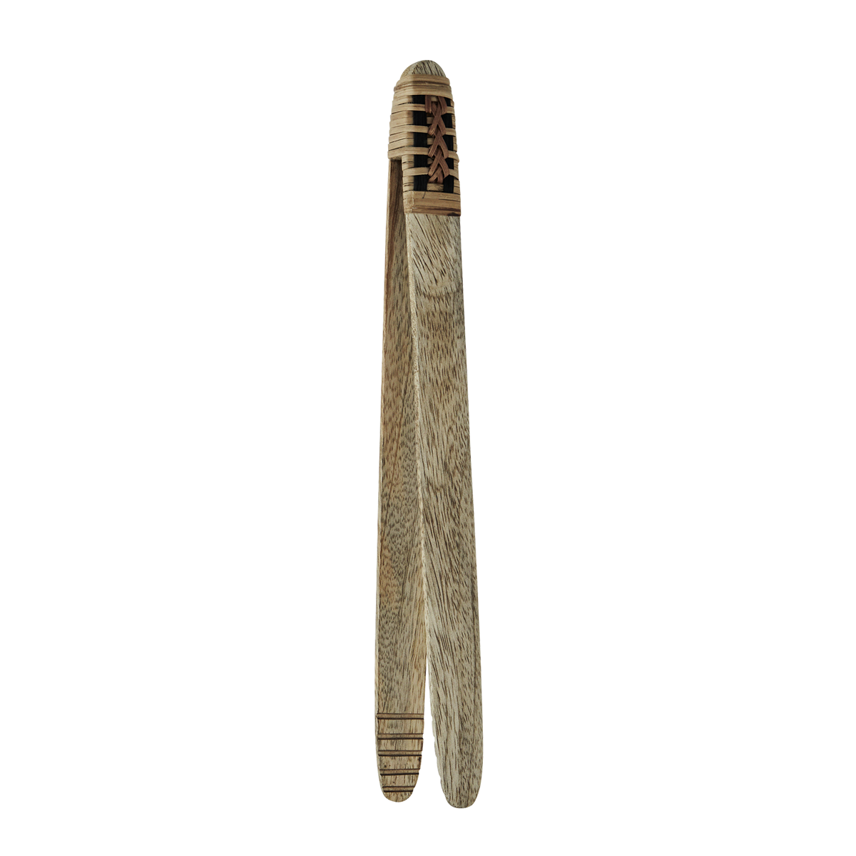 Wooden tong w/ cane