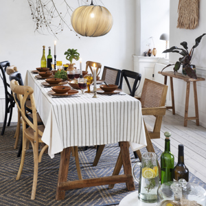 Wooden coffee table w/ marble