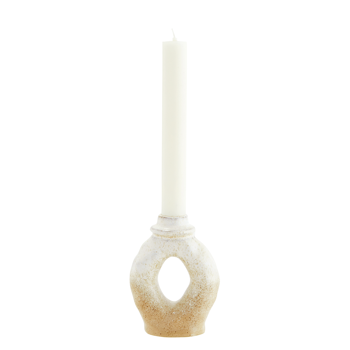 Stoneware candle holder