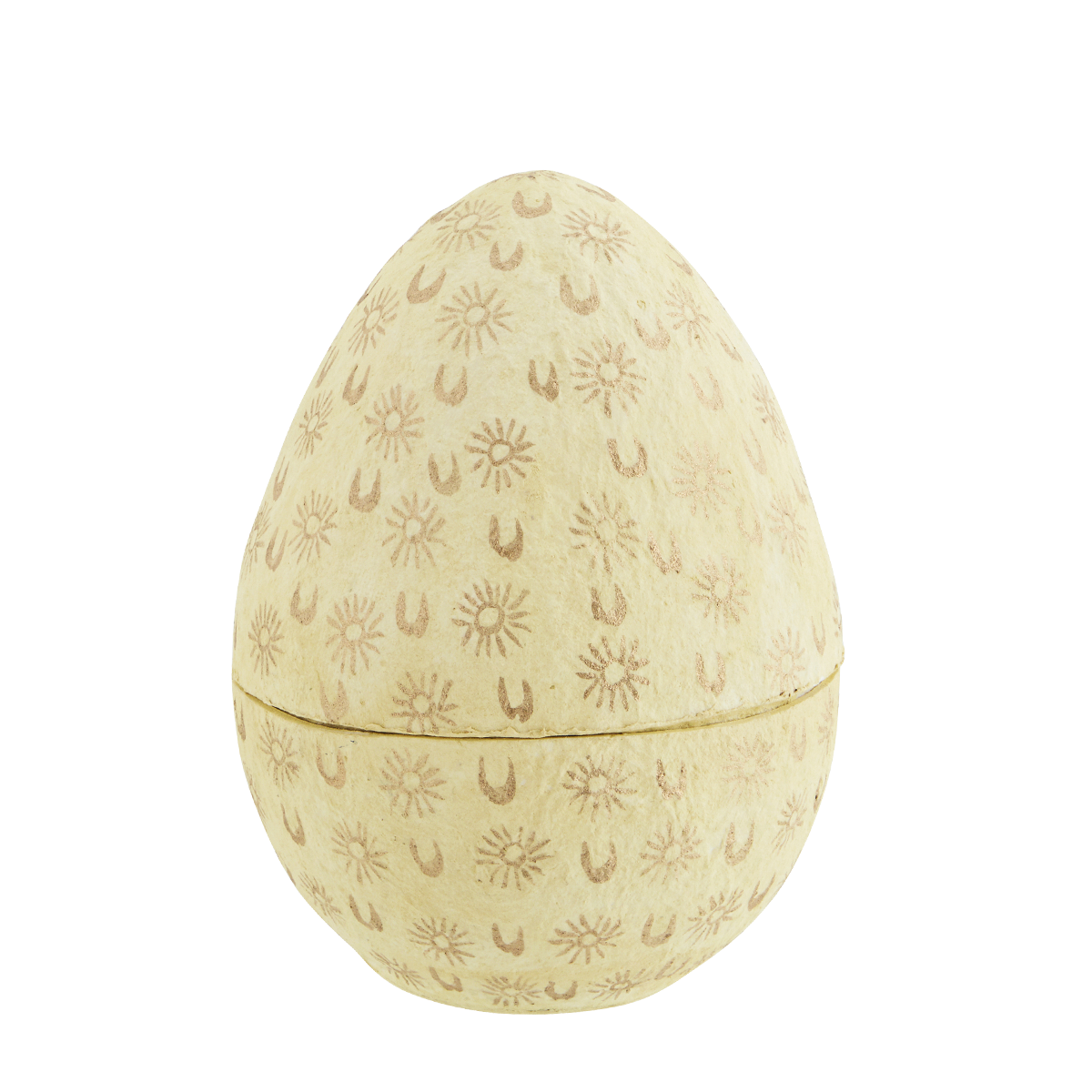 Hand painted paper pulp egg