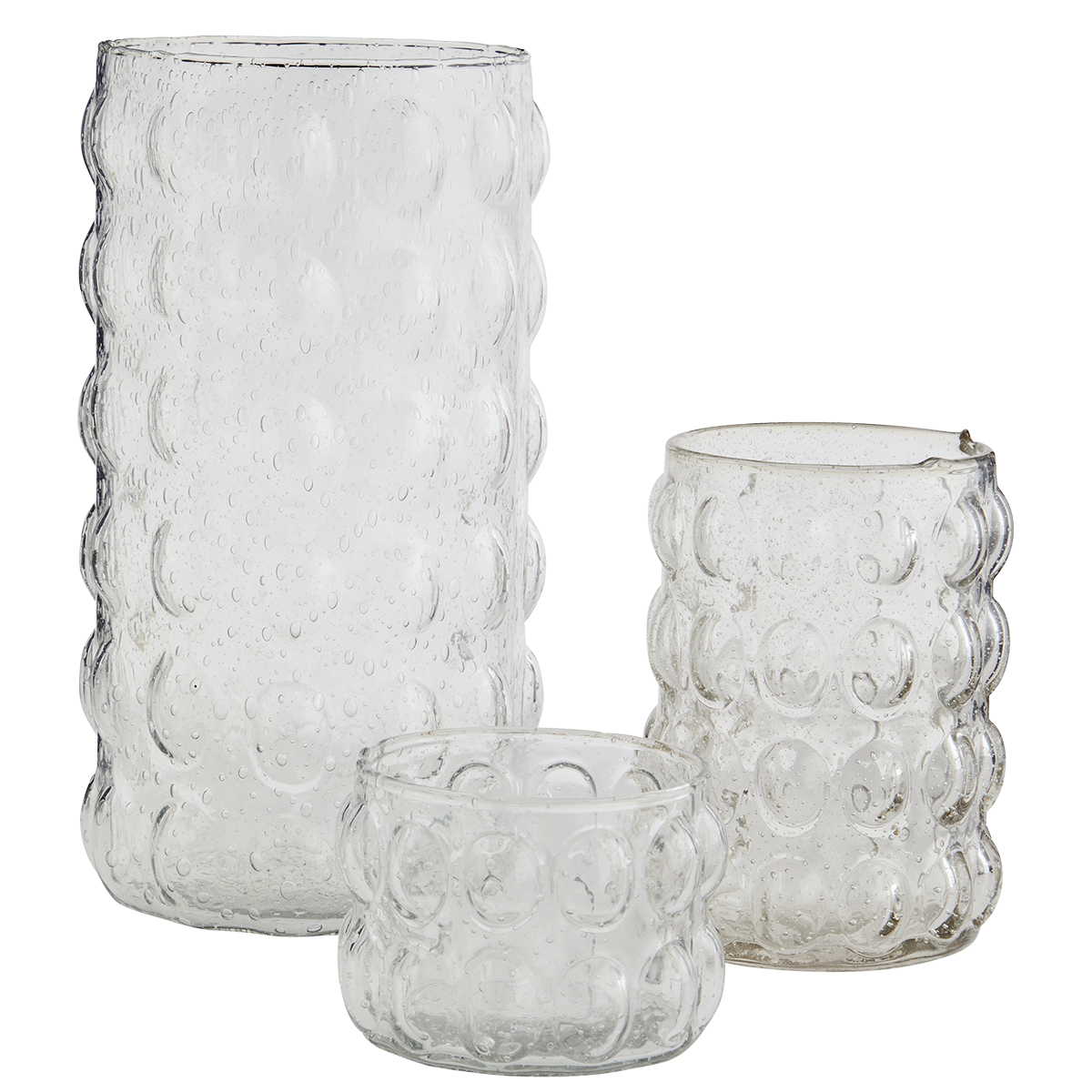 Glass vase w/ bubbles