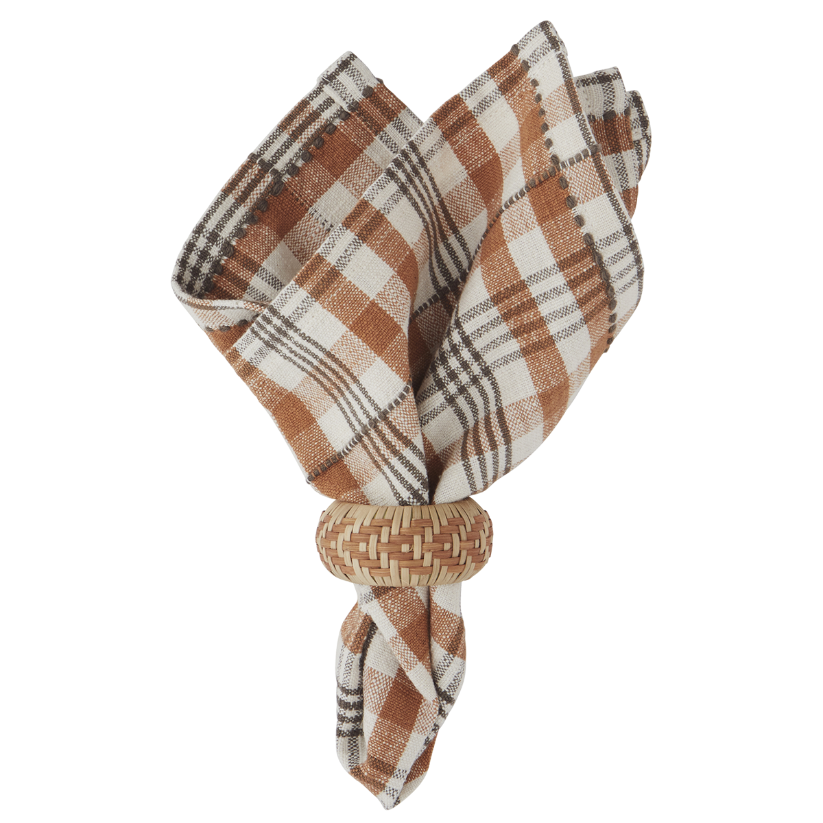 Checked cotton napkin