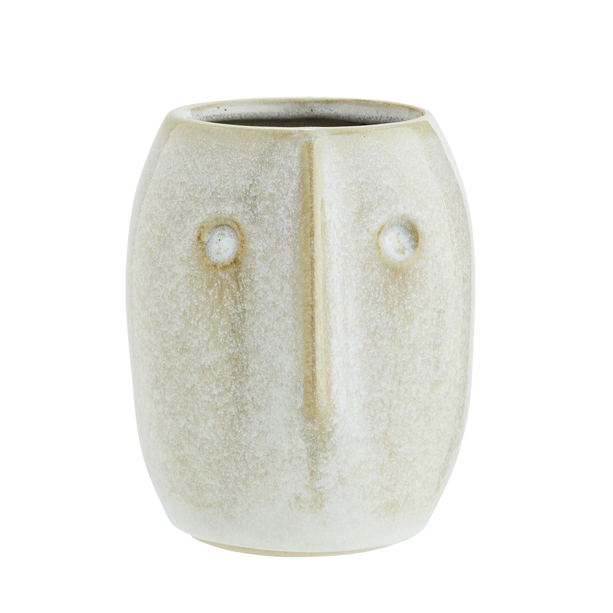 Flower pot w/ face imprint