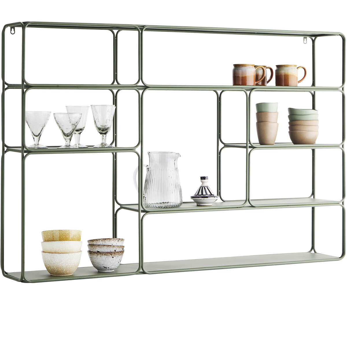 Iron wall shelf