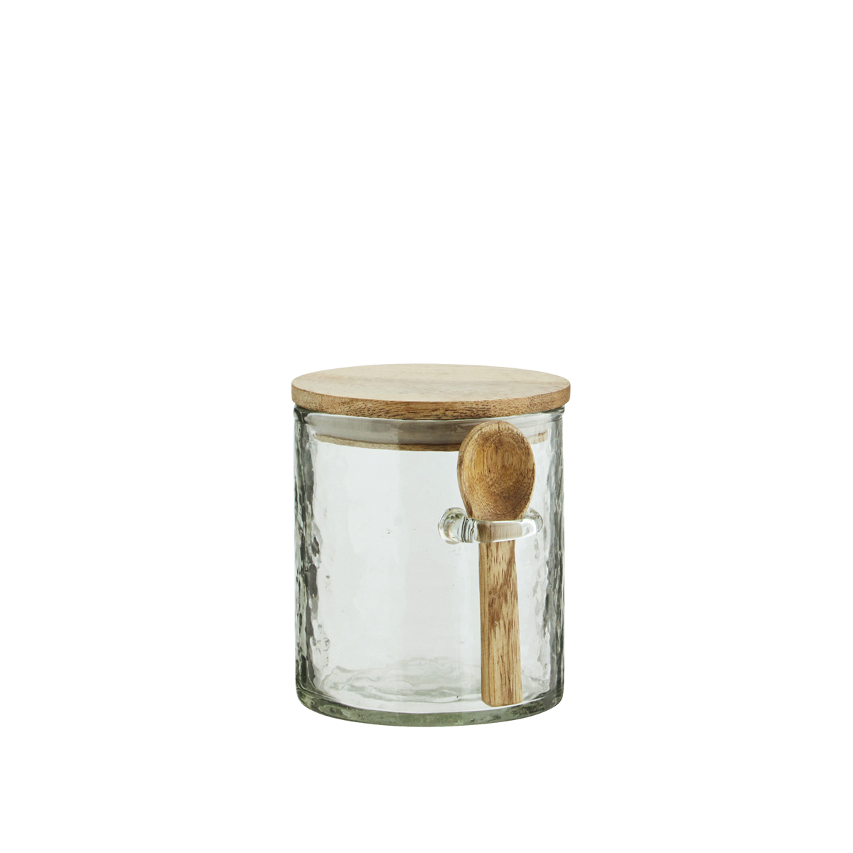 Glass jar w/ spoon