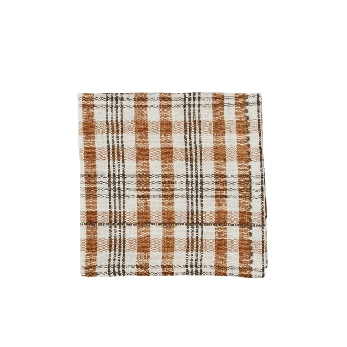 Checked cotton napkin