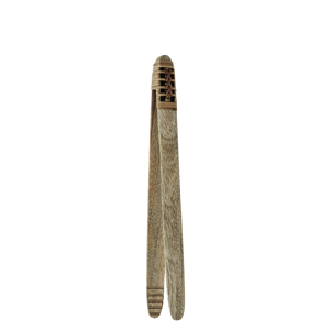 Wooden tong w/ cane