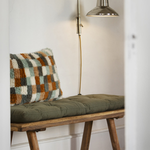 Checked cotton mattress