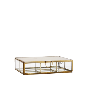 Partitioned glass box