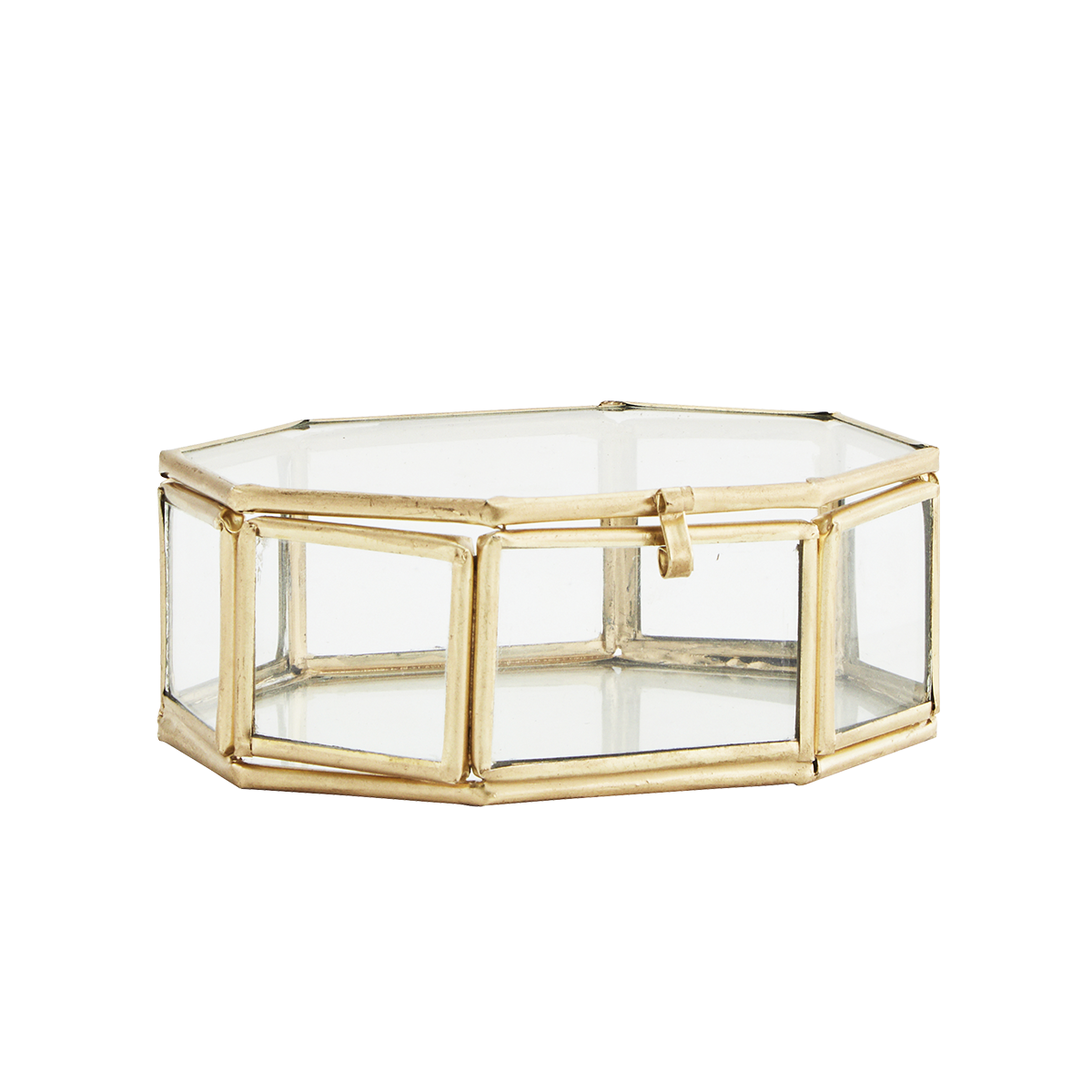 Octagonal glass box