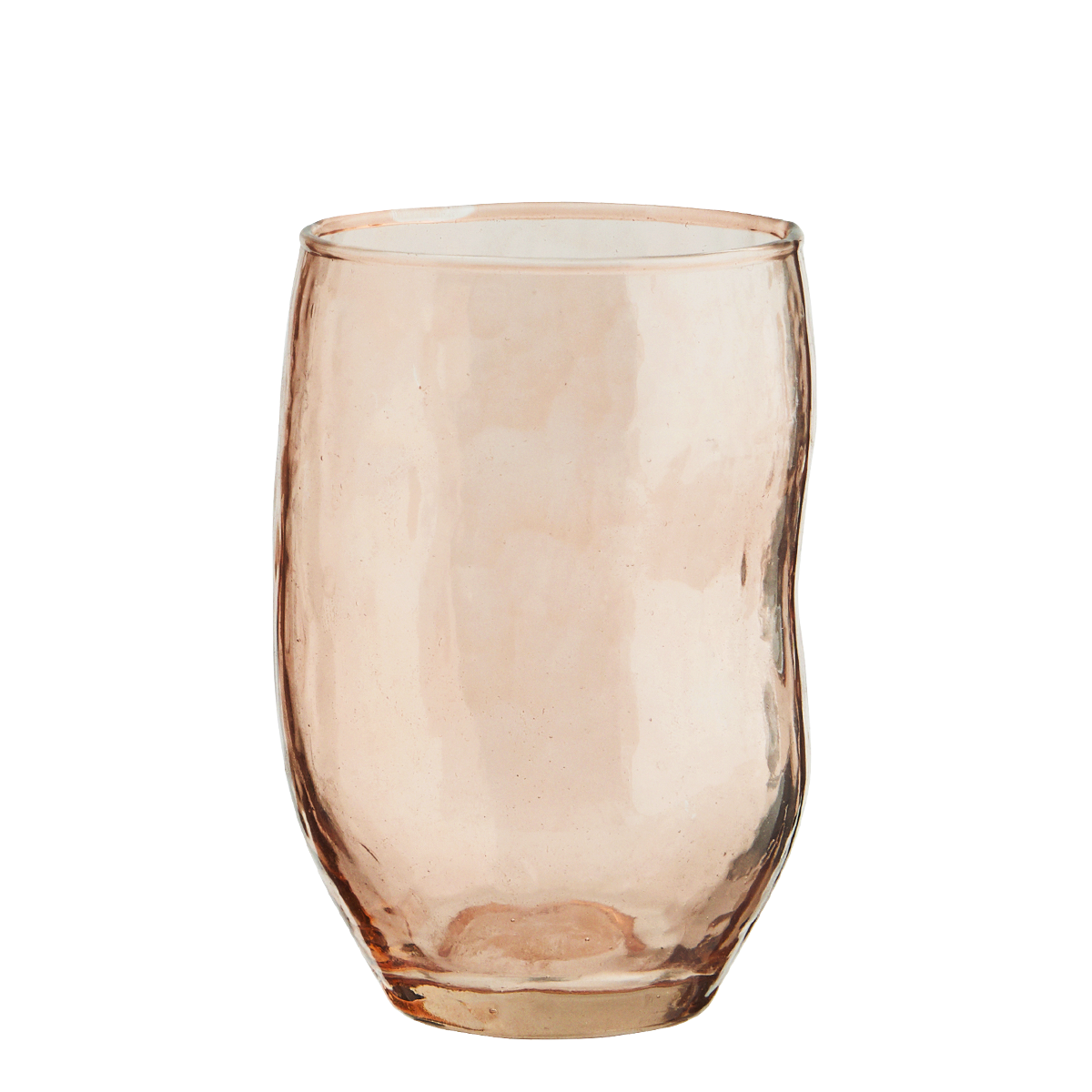 Hammered drinking glass