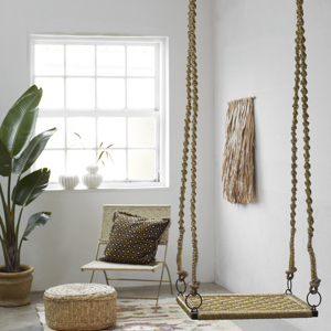 Water hyacinth wall deco