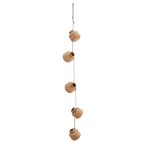 Hanging terracotta vases