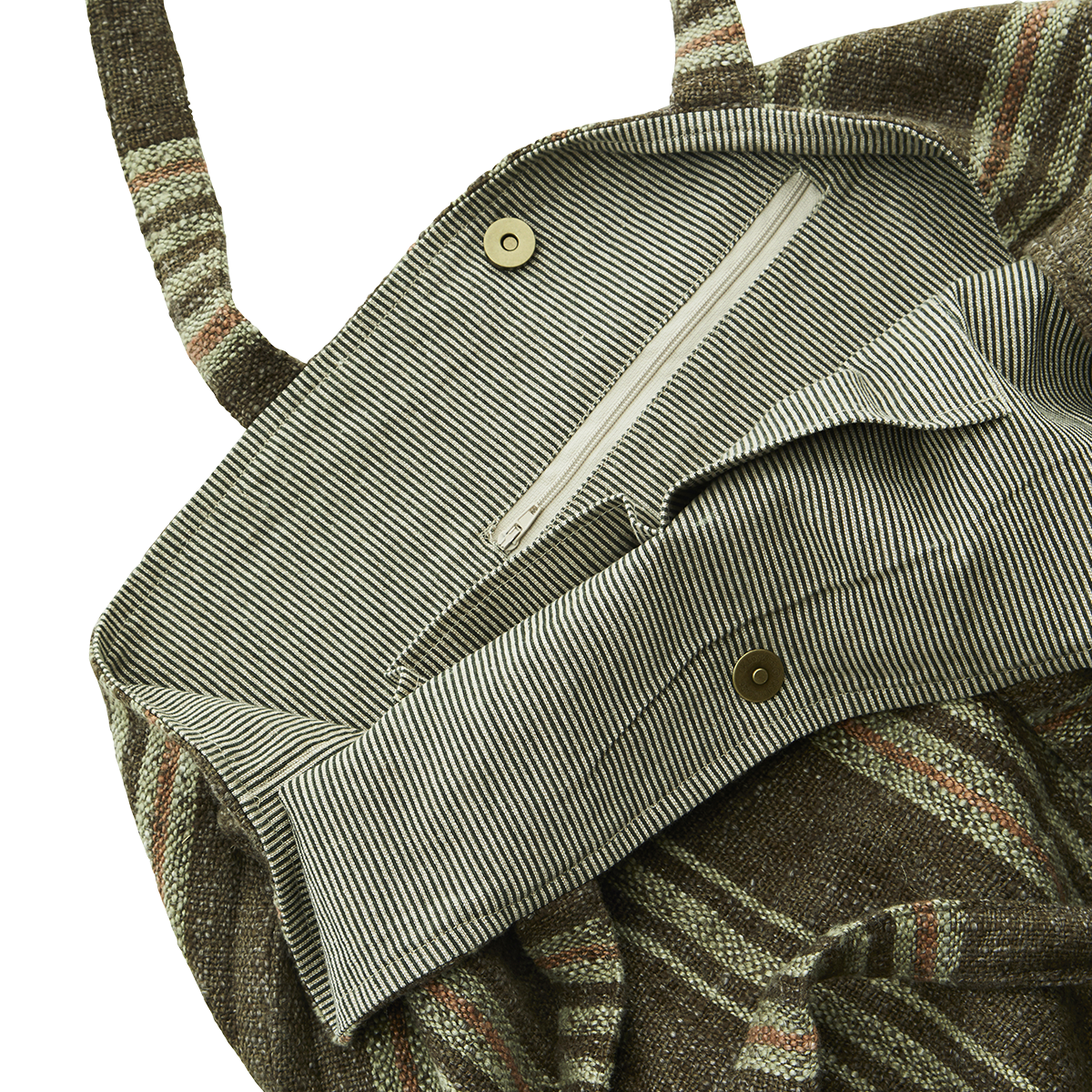 Striped bag