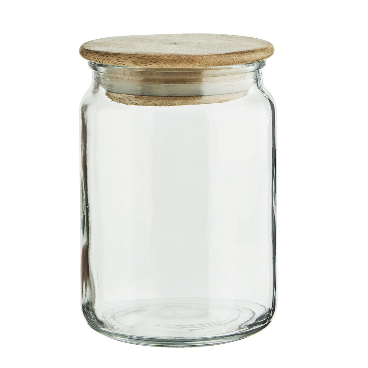 Glass jar w/ wooden lid