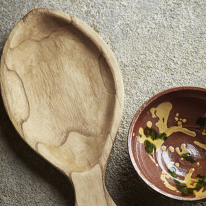 Re-used earthenware bowl