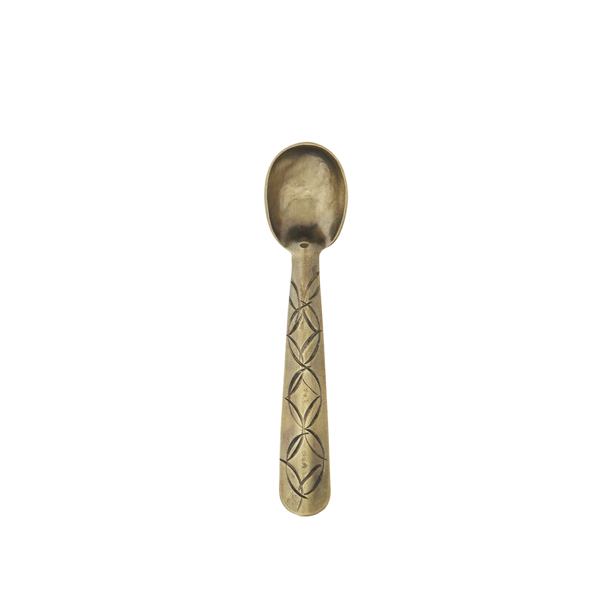 Small brass spoon