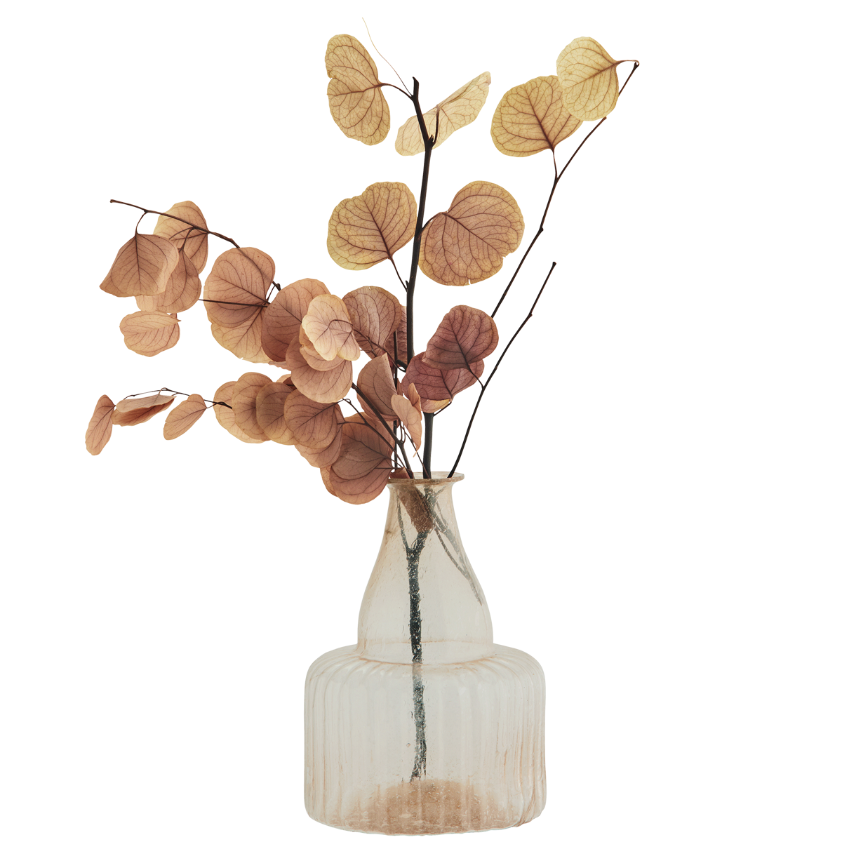Recycled glass vase