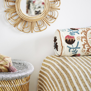 Recycled cotton throw