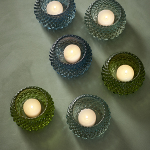 Coloured glass votive