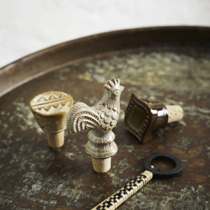 Handmade stoneware bottle stopper