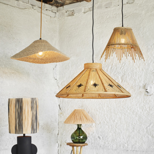 Bamboo ceiling lamp