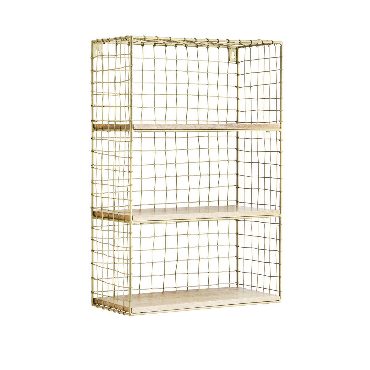Iron wall shelf w/ wood