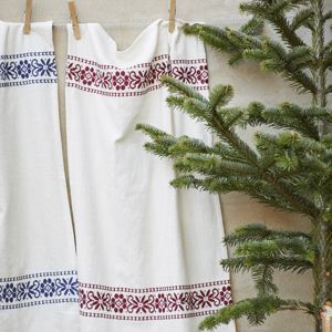 Embroidered kitchen towel