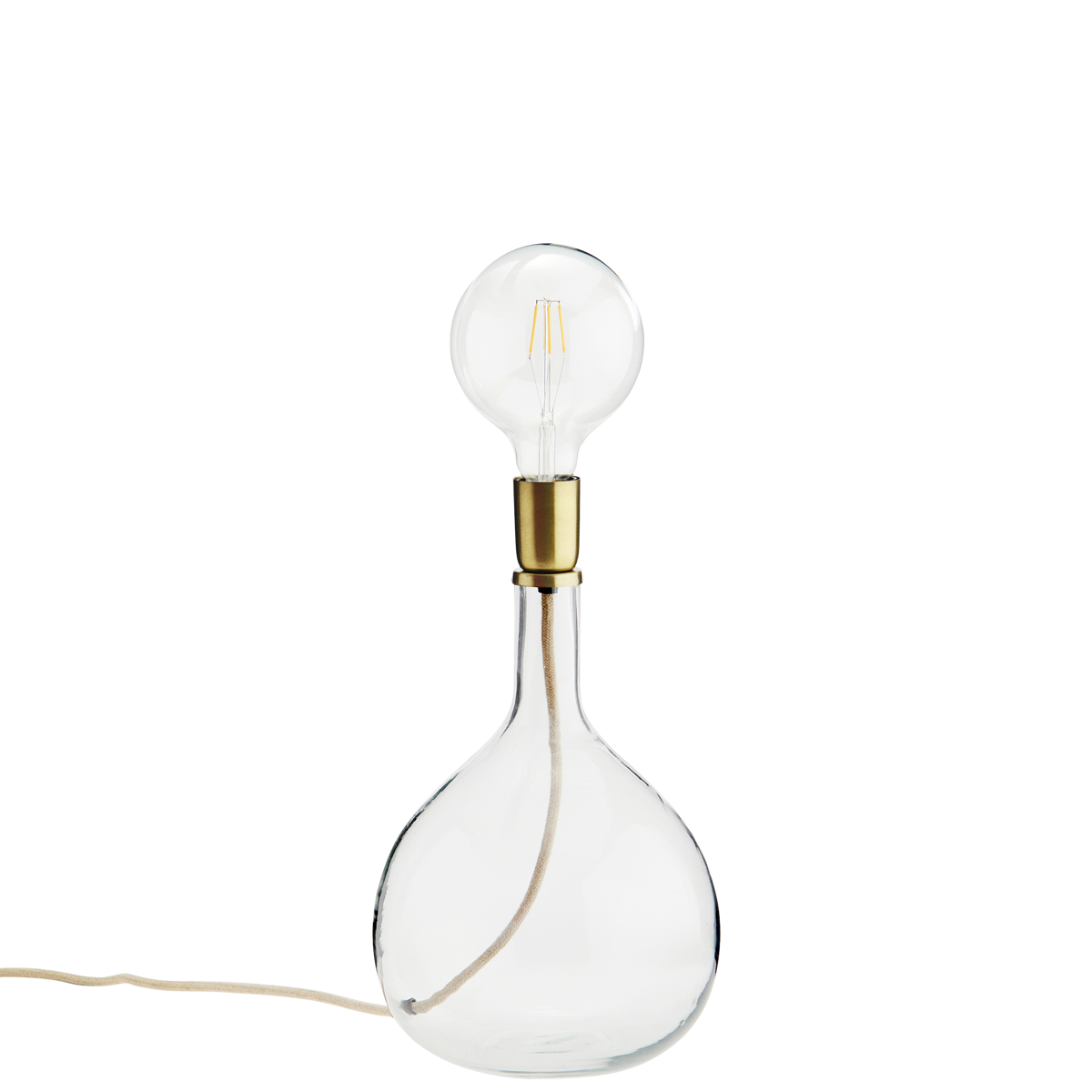 Glass table lamp