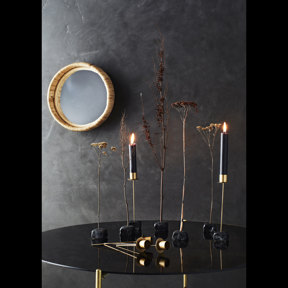 Candle holder stick