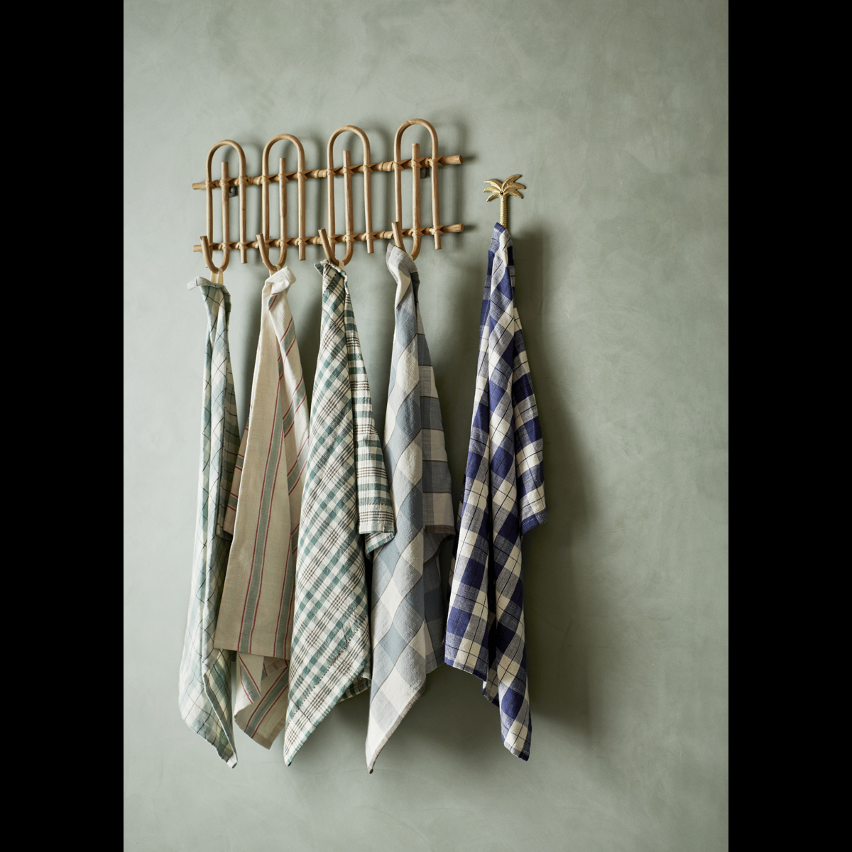 Checked kitchen towel
