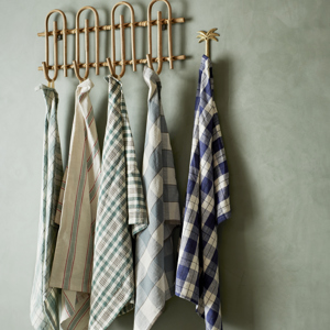 Striped kitchen towel