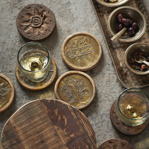 Hammered cognac glass