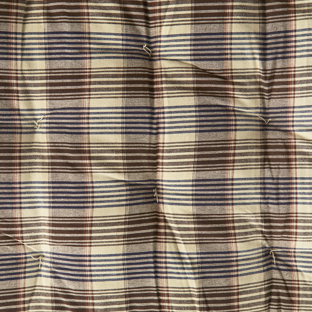 Checked cotton mattress