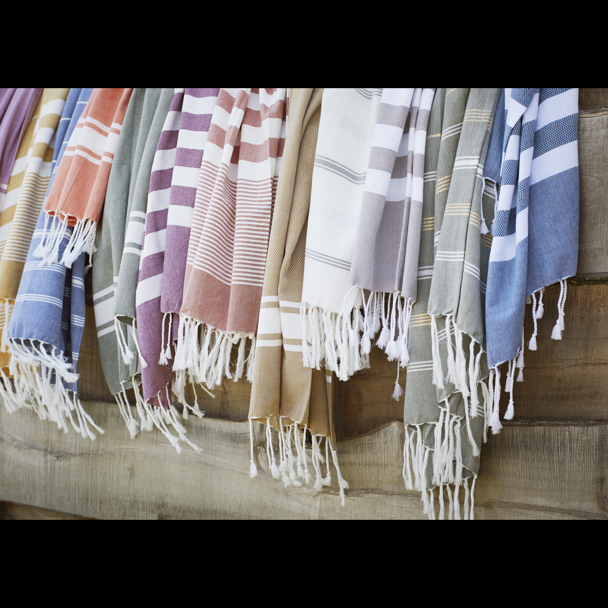 Striped hammam towel