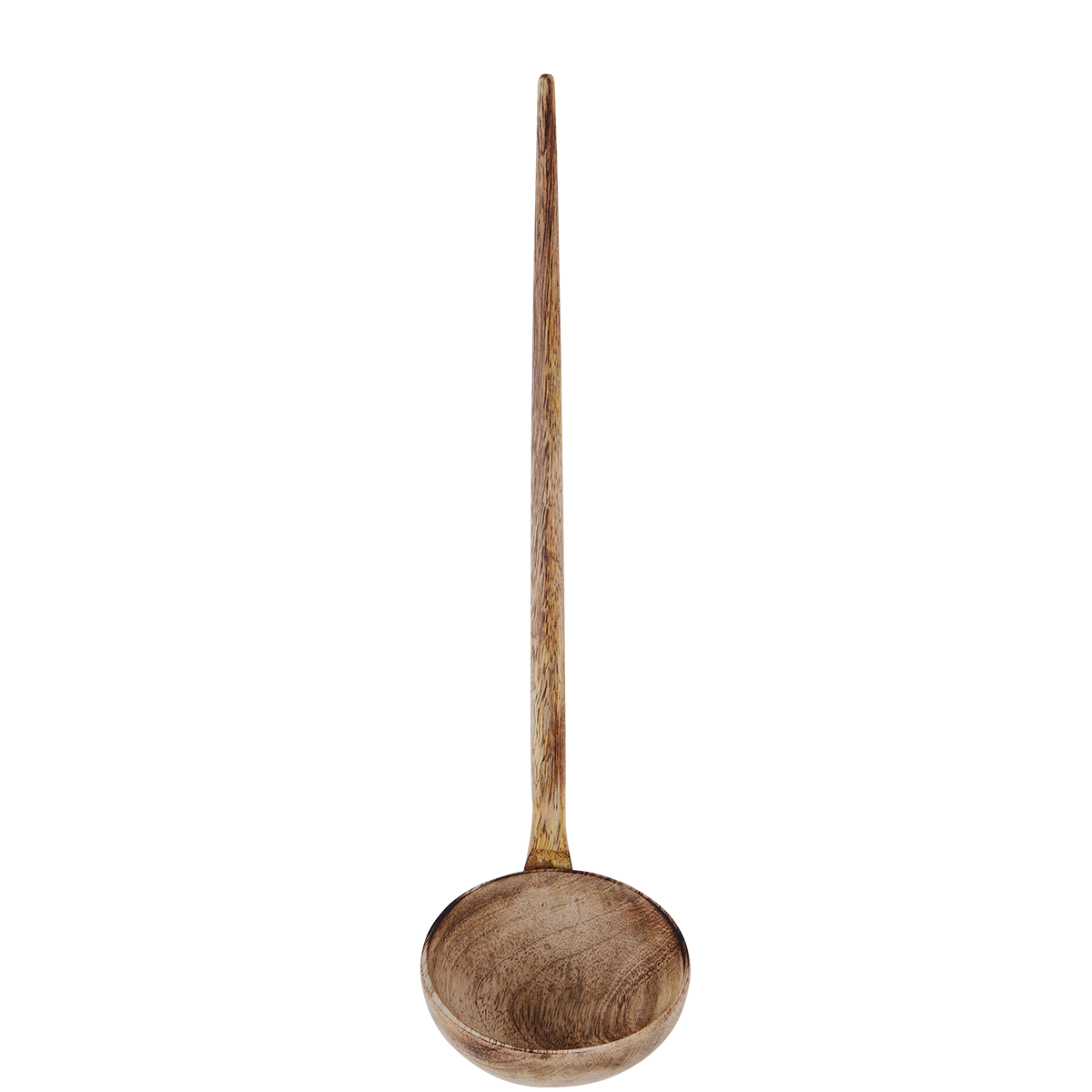 Hand carved wooden ladle