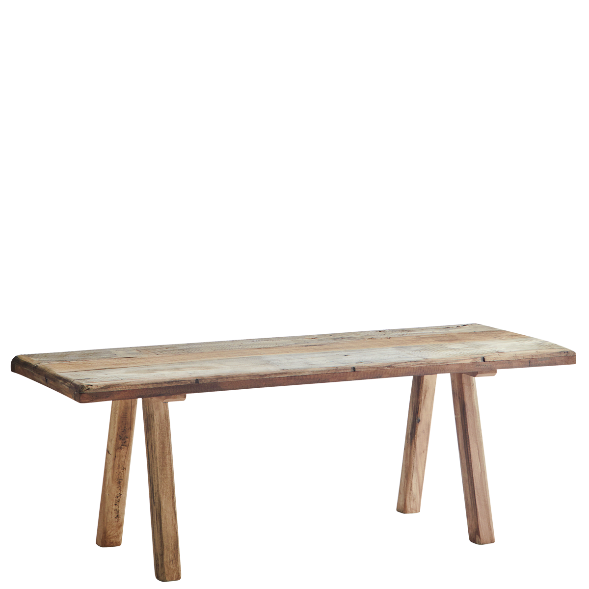 Recycled wooden bench