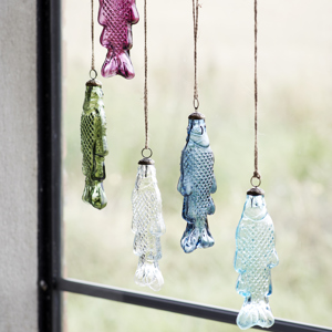 Hanging glass fish
