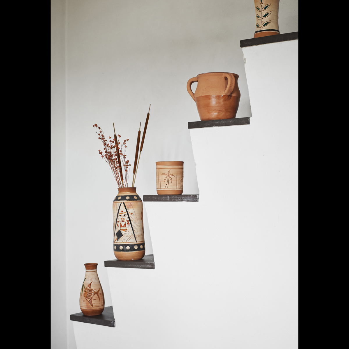 Handmade terracotta flower pot