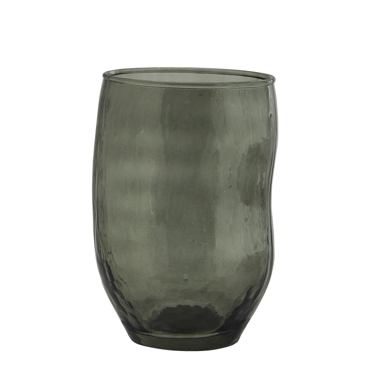 Hammered drinking glass