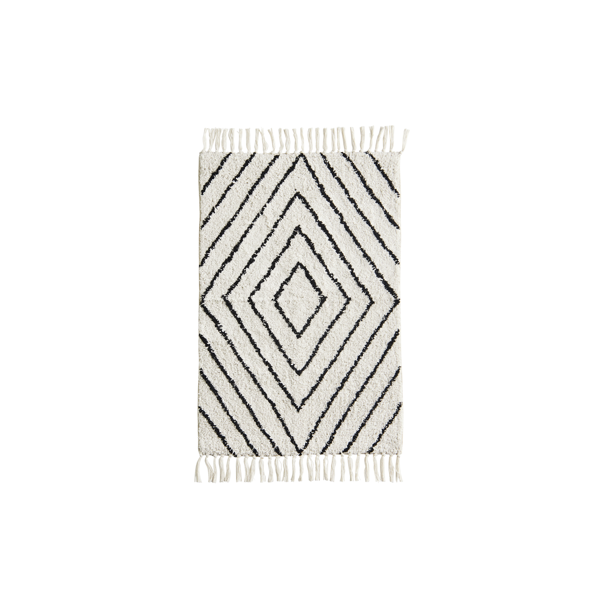 Tufted cotton bath mat