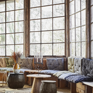 Stoneware vase w/ handles