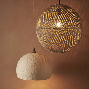 Rattan ceiling lamp