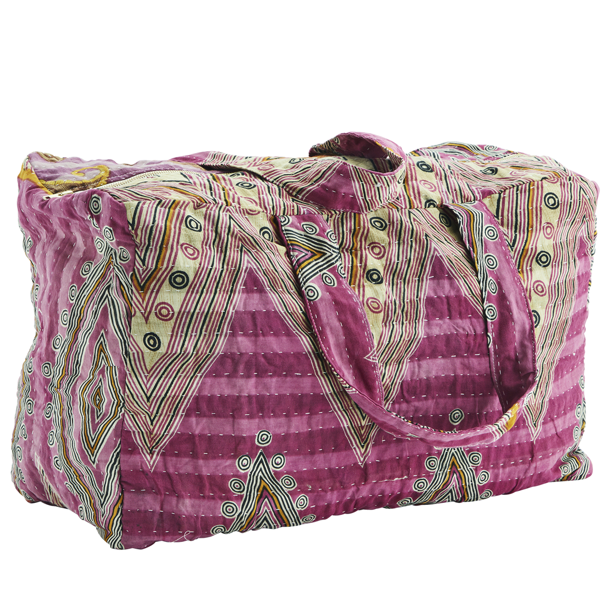 Recycled kantha travel bag