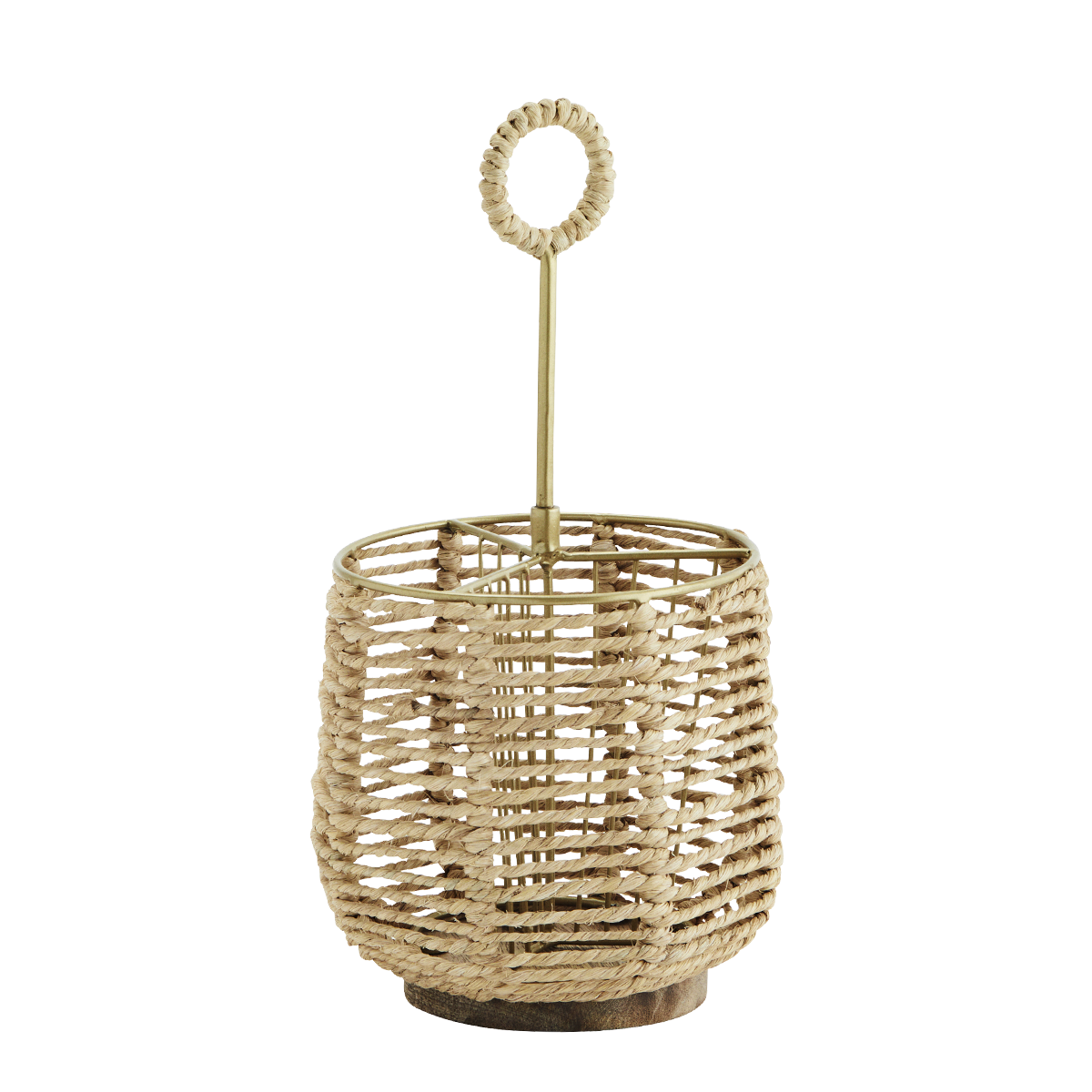 Cutlery holder w/ jute