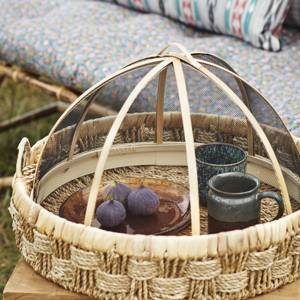 Coloured glass lunch plate